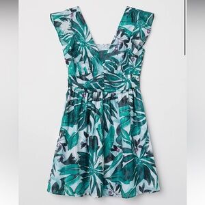 H&M x Anna Glover Flounced Patterned Dress Size 4